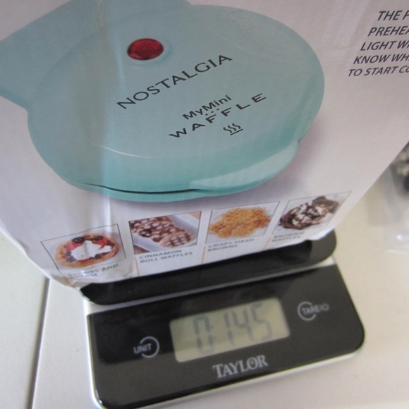 Nostalgia MyMini Personal Electric Waffle Maker, MWF5TL Teal Blue - Picture 15 of 15